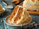 Рецепта Морковена торта с бял шоколад и маскарпоне
